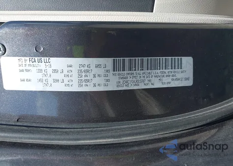 2018 Chrysler Pacifica Touring Plus из США, поврежденный, VIN 2C4RC1FG4JR315707